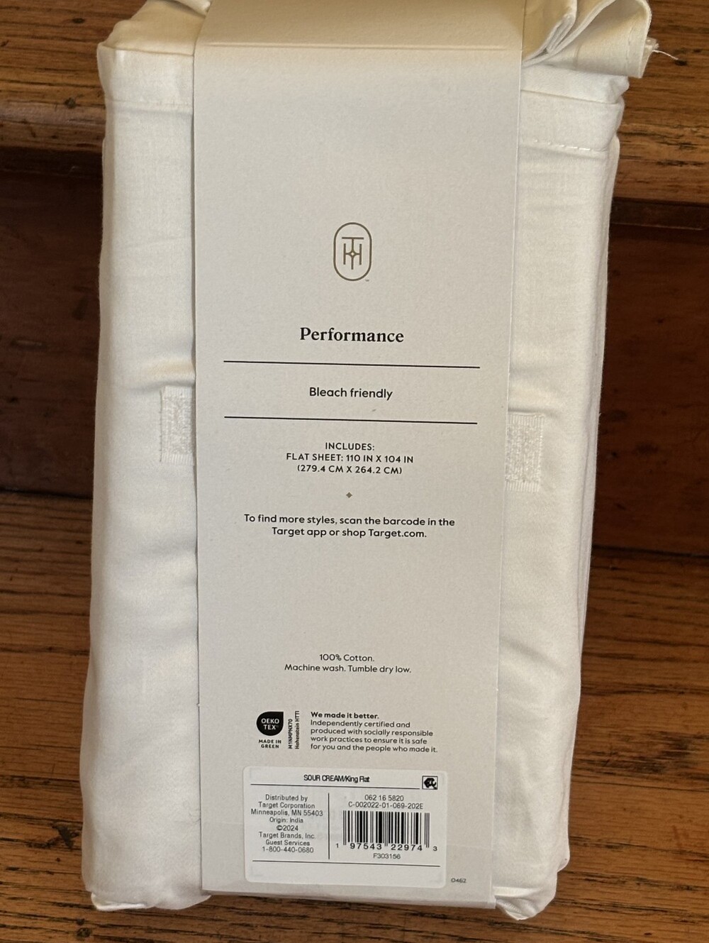 Threshold Performance Flat Sheet - White - Picture 2 of 2